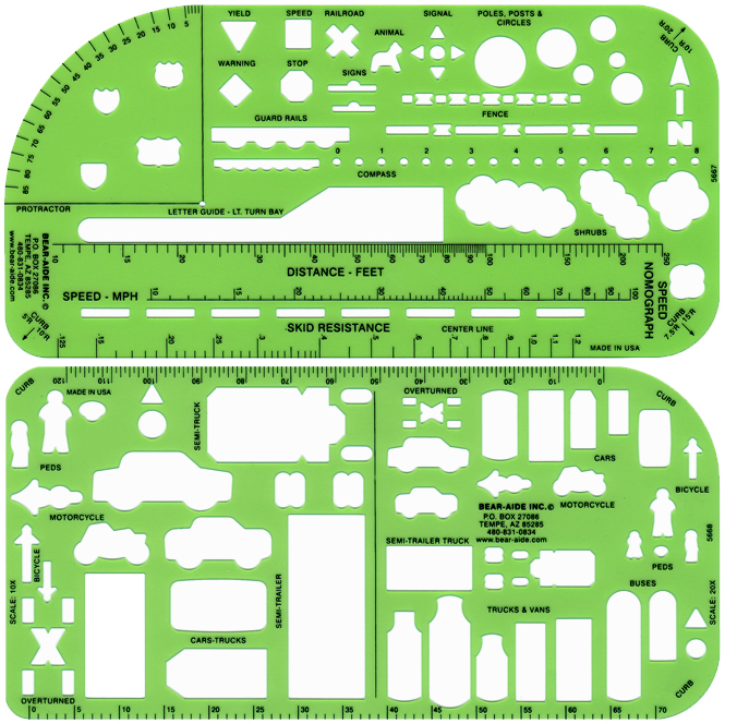 Double Traffic Template Set BearAide